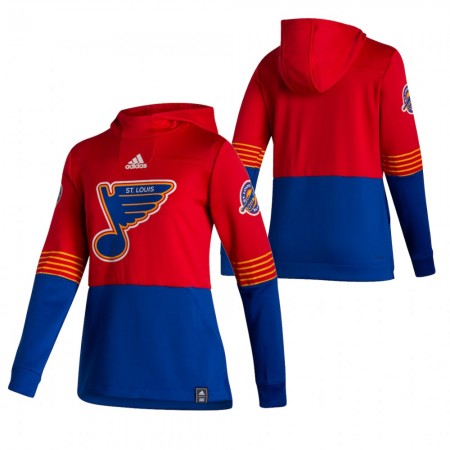 Herren Eishockey St. Louis Blues Blank 2020-21 Reverse Retro Pullover Hooded Sweatshirt